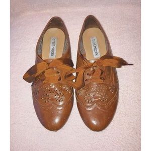 boho steve madden peekaboo flats w/ cutout design